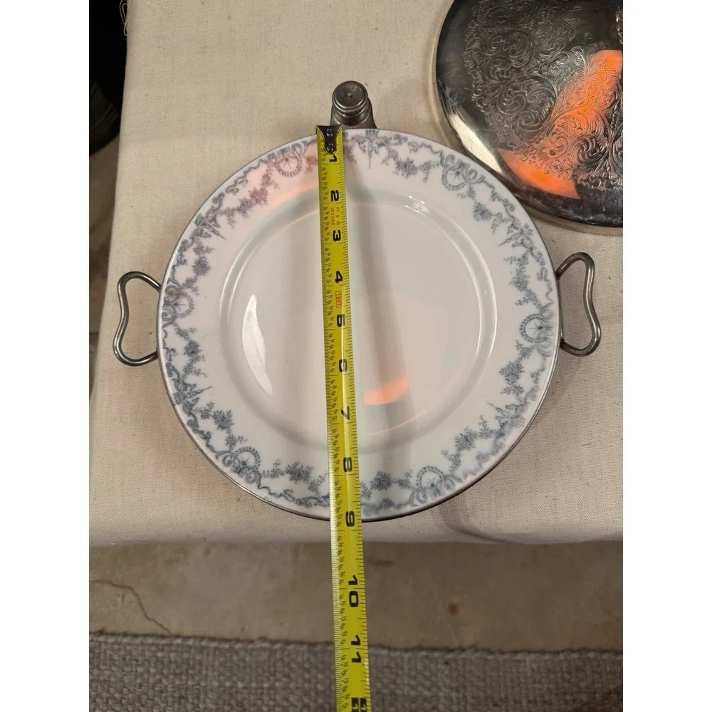 Antique Empress Ware Silverplate Warming‎ Dish Pat Nov 19 1912